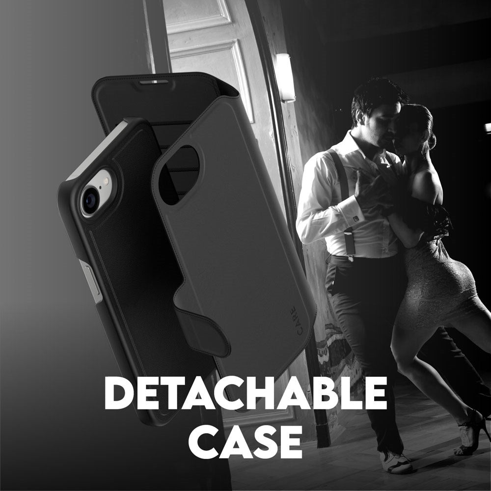 CARE by PanzerGlass iPhone 16e Feature Tango 2-in-1 Flip Cover m. Pung - Sort