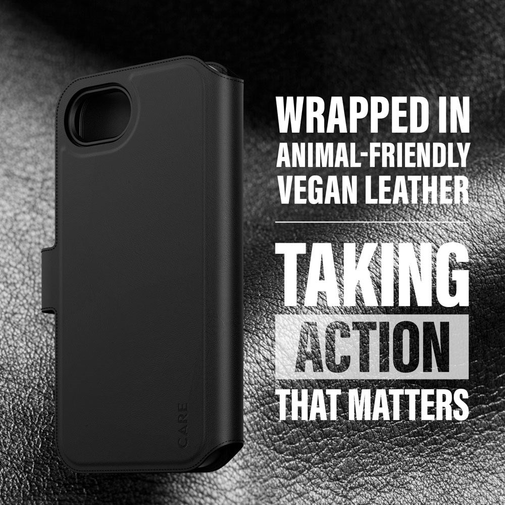 CARE by PanzerGlass iPhone 16e Feature Tango 2-in-1 Flip Cover m. Pung - Sort