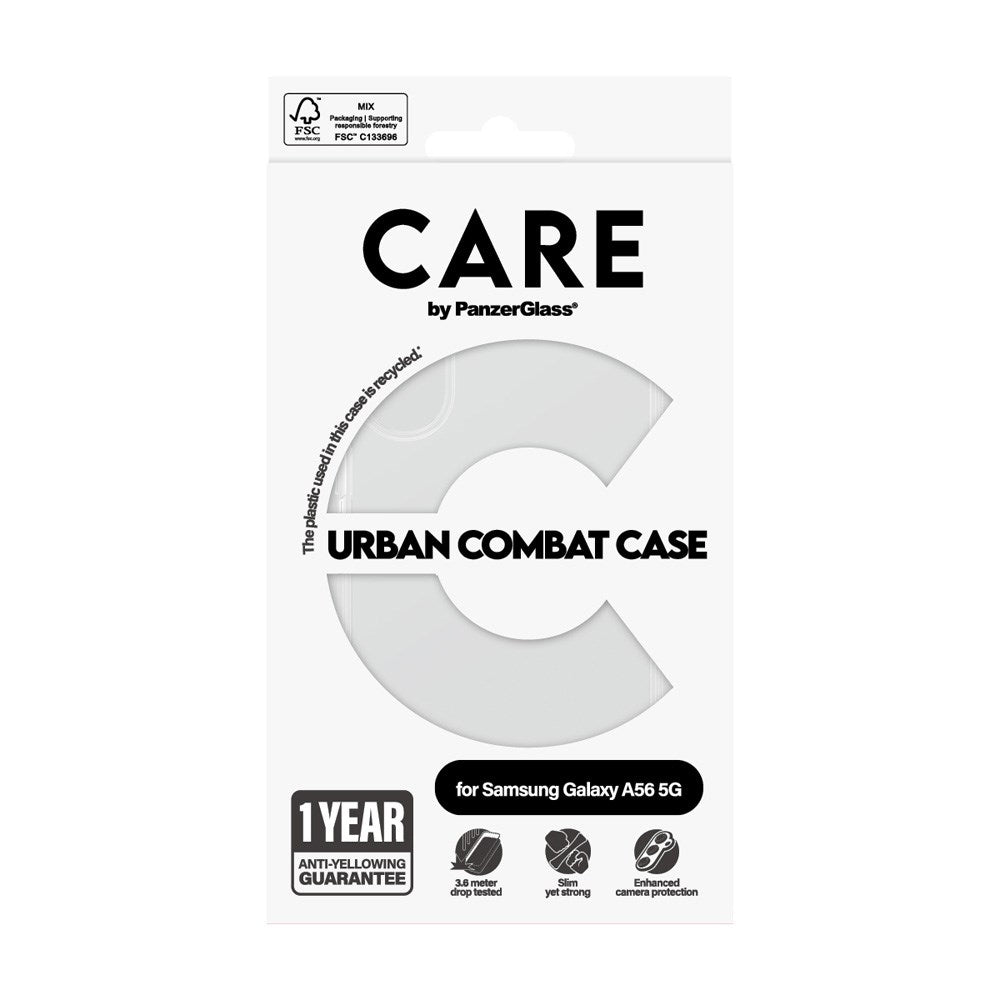 CARE by PanzerGlass Samsung Galaxy A56 (5G) FLAGSHIP Urban Combat Cover - Gennemsigtig