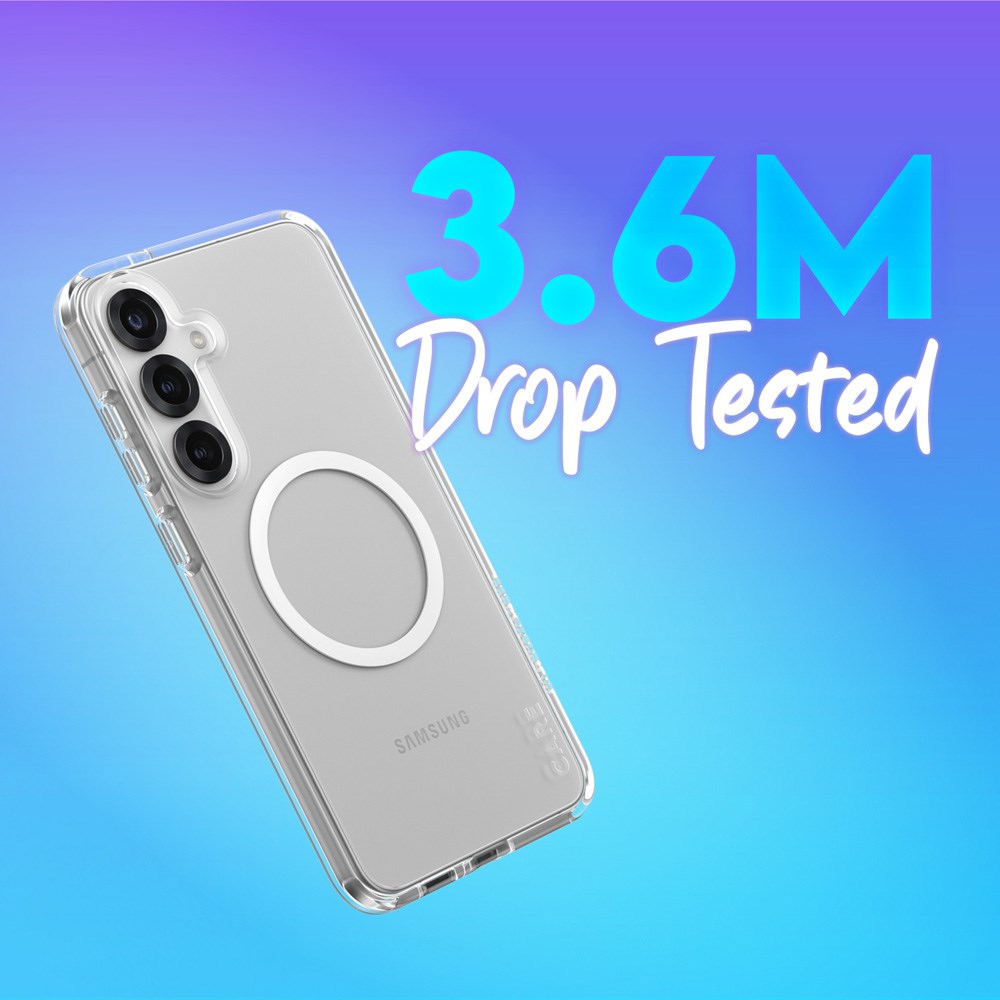 CARE by PanzerGlass Samsung Galaxy S25+ (Plus) FLAGSHIP Urban Combat Cover - Qi Kompatibel - Gennemsigtig / White