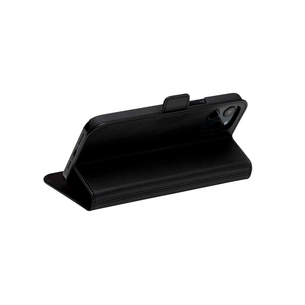 iPhone 12 Pro Max - dbramante1928 Copenhagen Slim Ægte Læder Flip Cover m. Pung - Black