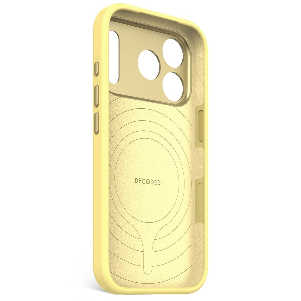 iPhone 17 Pro - Decoded Silikone Cover - MagSafe Kompatibel - Yuma Yellow