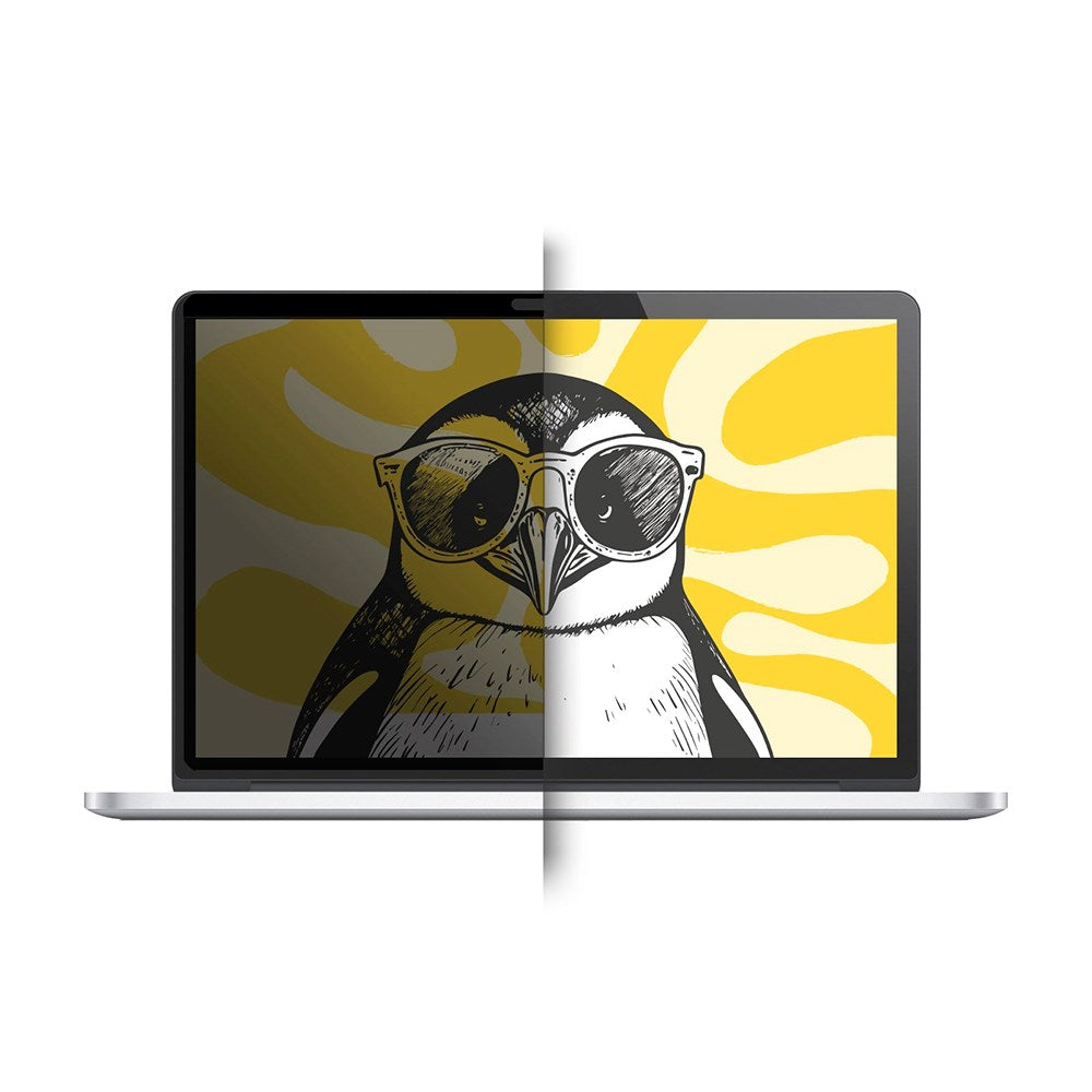 MacBook Pro 15 Touch Bar (2016-2020) - DooDroo Skærmbeskyttelsesfilm - Privacy Funktion - Gennemsigtig/Sort