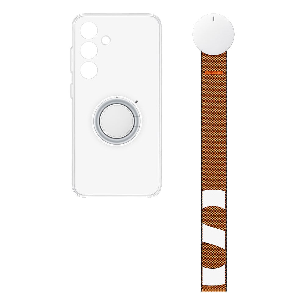 Original Samsung Galaxy S24 Clear Gadget Bagside Cover m. Kickstand & Strop - Gennemsigtig (EF-XS921CTEGWW)