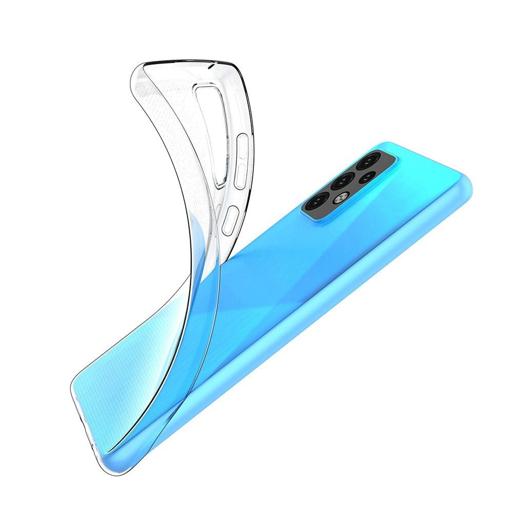 Samsung Galaxy A02s Hurtel Ultra Clear Fleksibel Plastik Bagside Cover - Gennemsigtig