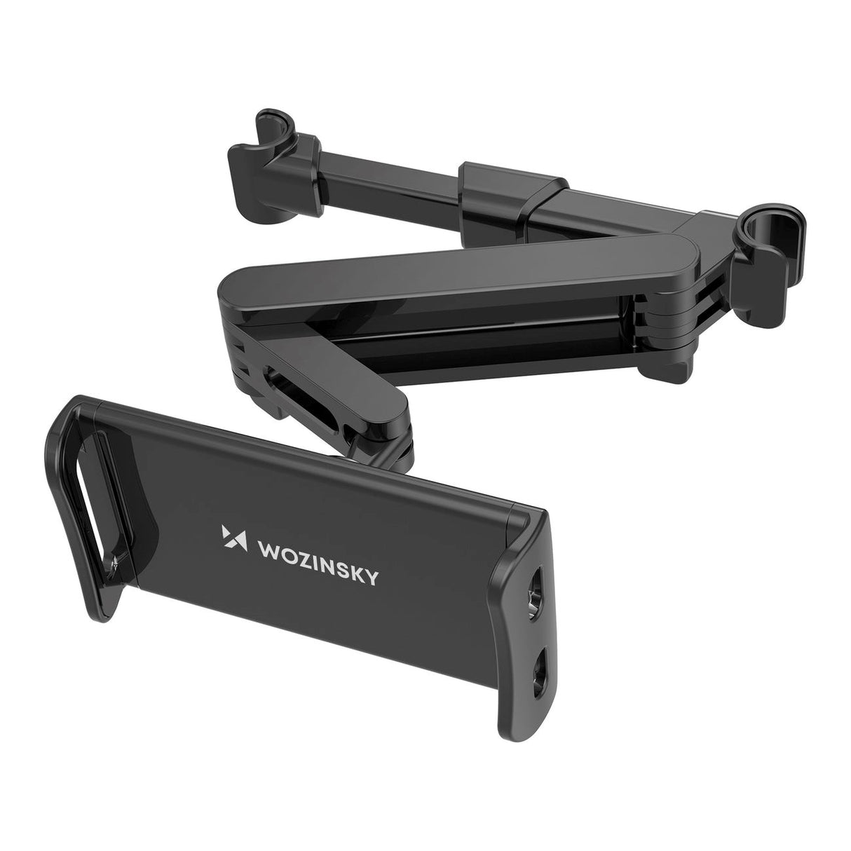 Wozinsky Backseat Car Mount Til Bilens Nakkestøtte - Max Størrelse: 125 - 205mm - Sort