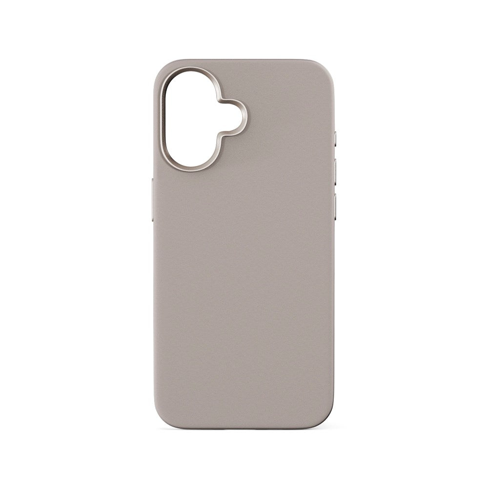 iPhone 16 Epico Mag+ Silikone Bagside Cover - MagSafe Kompatibel - Titanium Beige