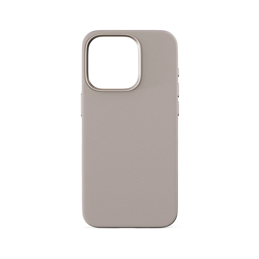 iPhone 16 Pro Epico Mag+ Silikone Bagside Cover - MagSafe Kompatibel - Titanium Beige