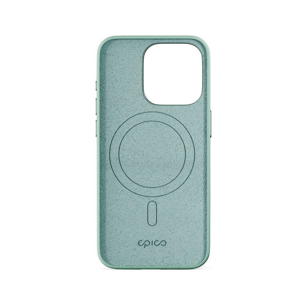iPhone 16 Pro Epico Mag+ Silikone Bagside Cover - MagSafe Kompatibel - Pastel Turquoise