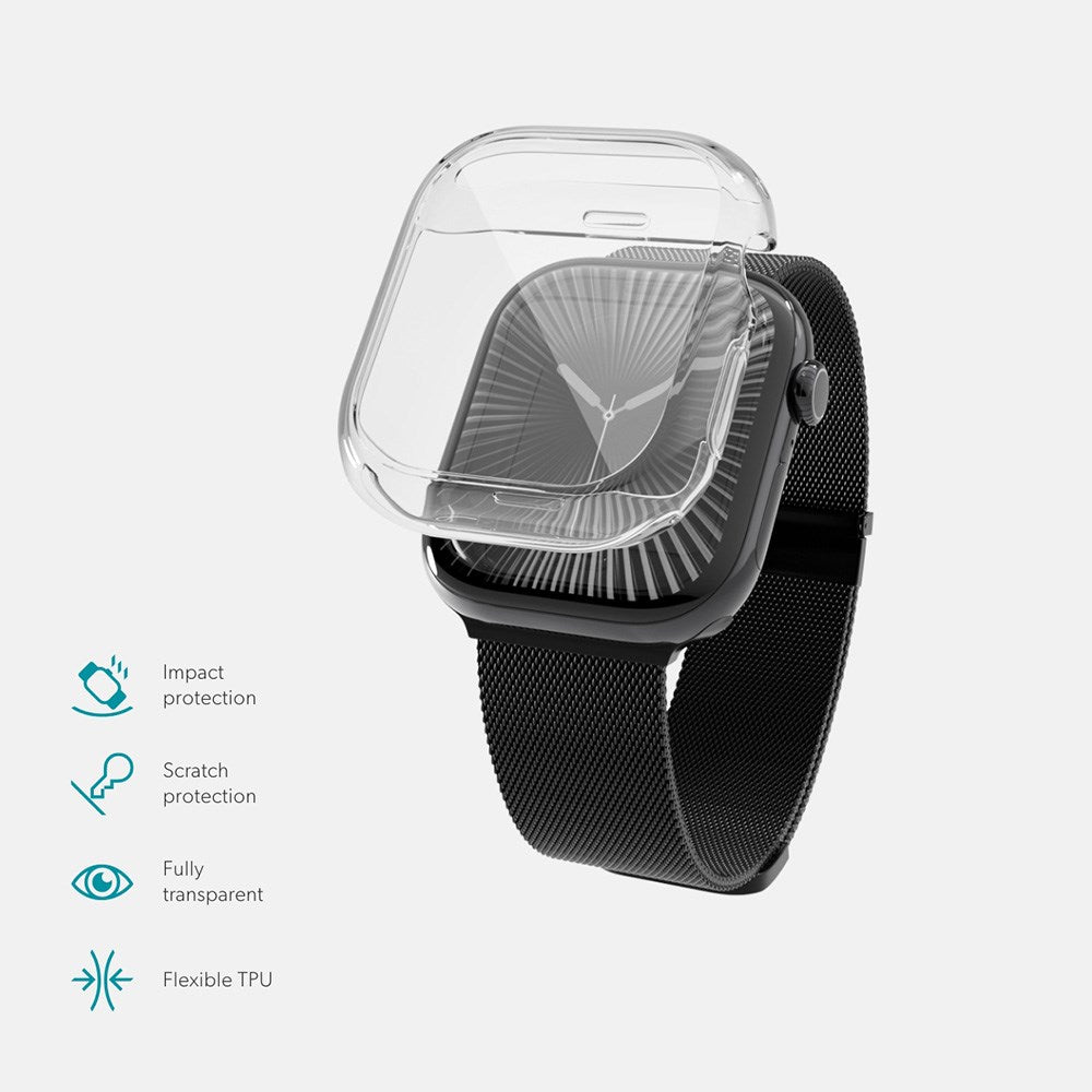 Epico Apple Watch 4/5/6/SE (40mm) Hero Case Fleksibelt Plastik Cover - Gennemsigtig