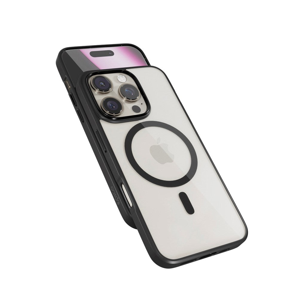 Epico iPhone 16 Pro Max Mag+ Hero Bagside Cover - MagSafe Kompatibel - Gennemsigtig / Sort