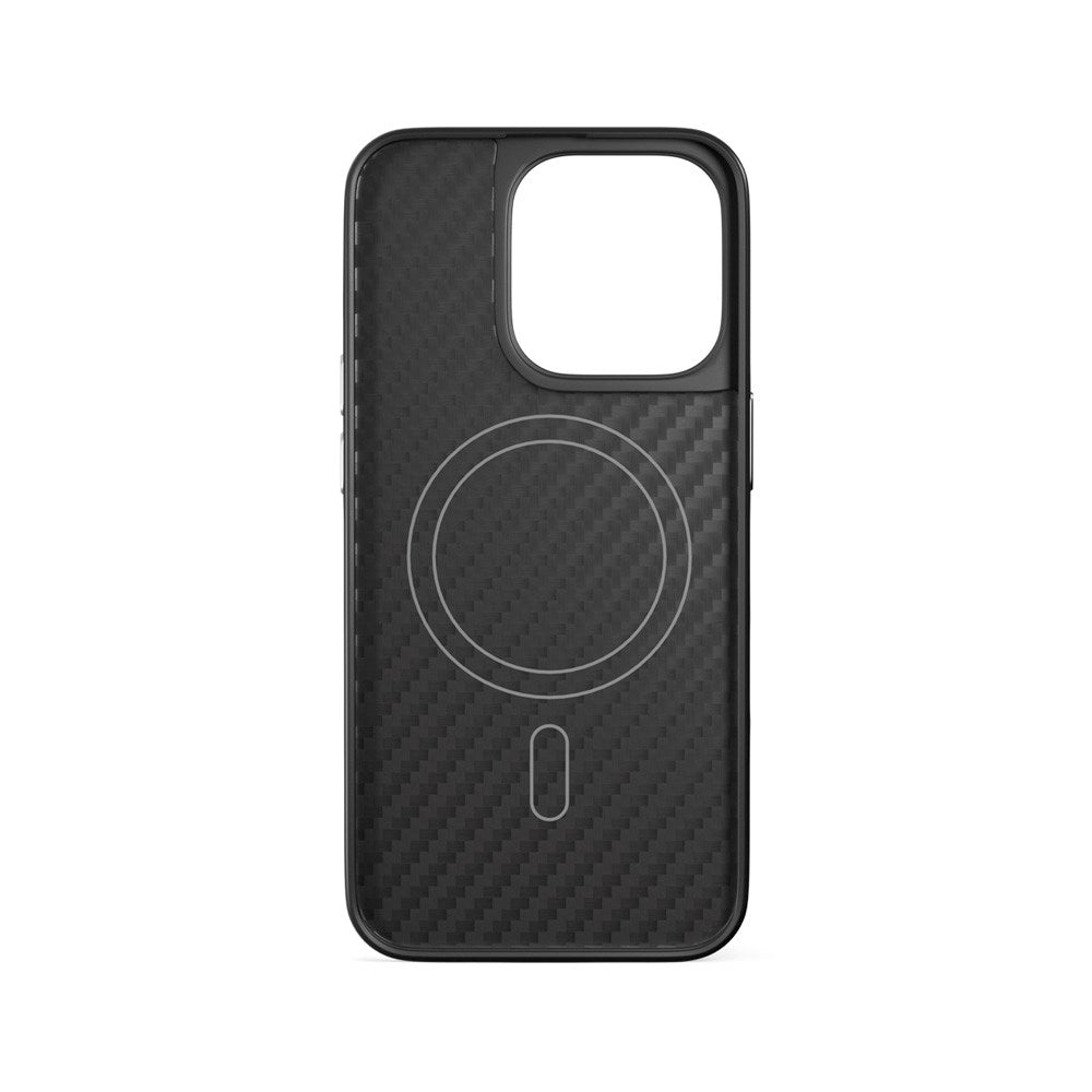 Epico iPhone 16 Pro Mag+ Hybrid Carbon Cover - MagSafe Kompatibel - Sort