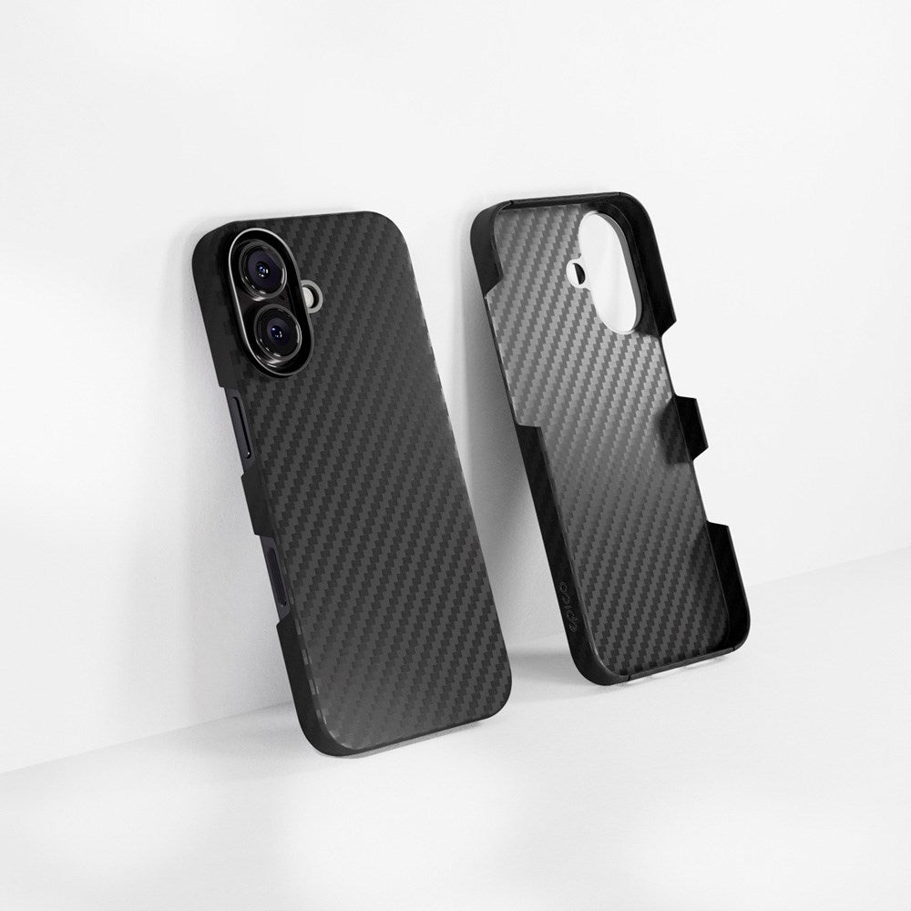 Epico iPhone 16 Plus Mag+ Carbon Cover - MagSafe Kompatibel - Sort