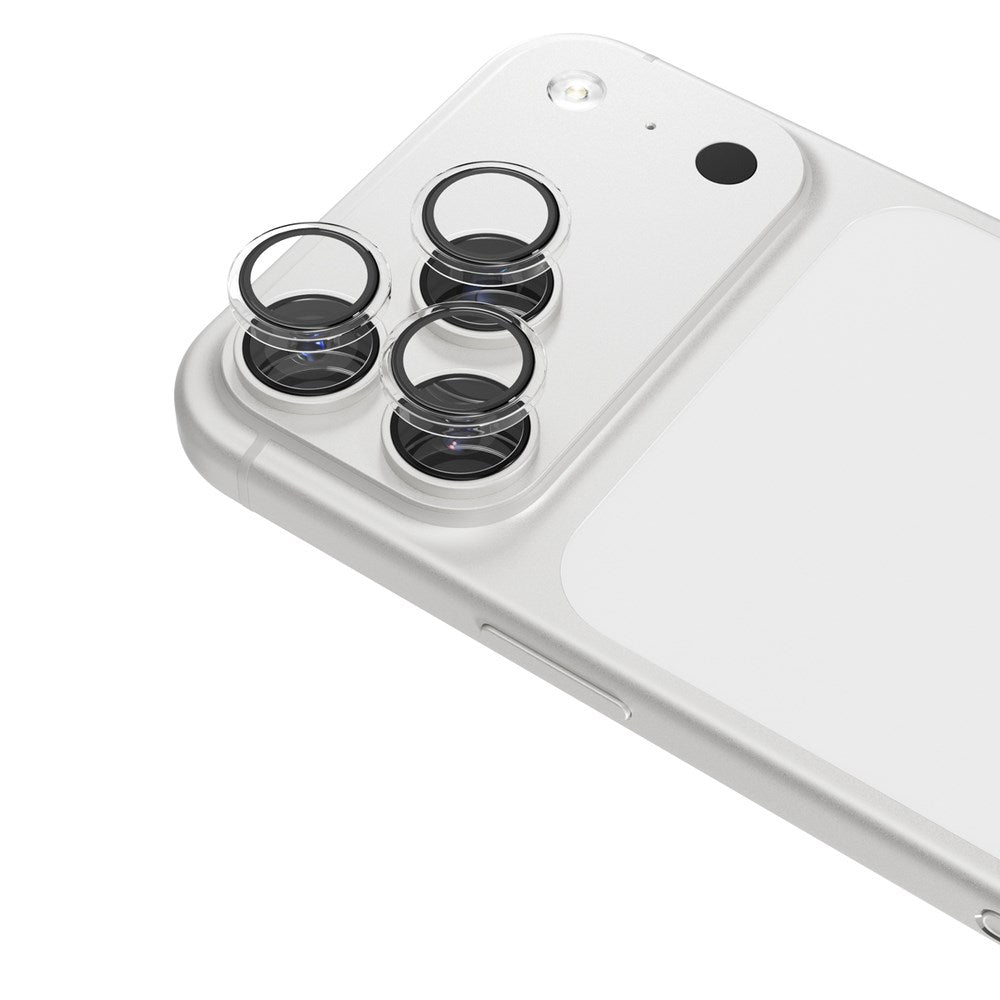 Epico iPhone 18 Pro Max Kameralinsebeskyttelse m. Et-Trins Applikator - Gennemsigtig