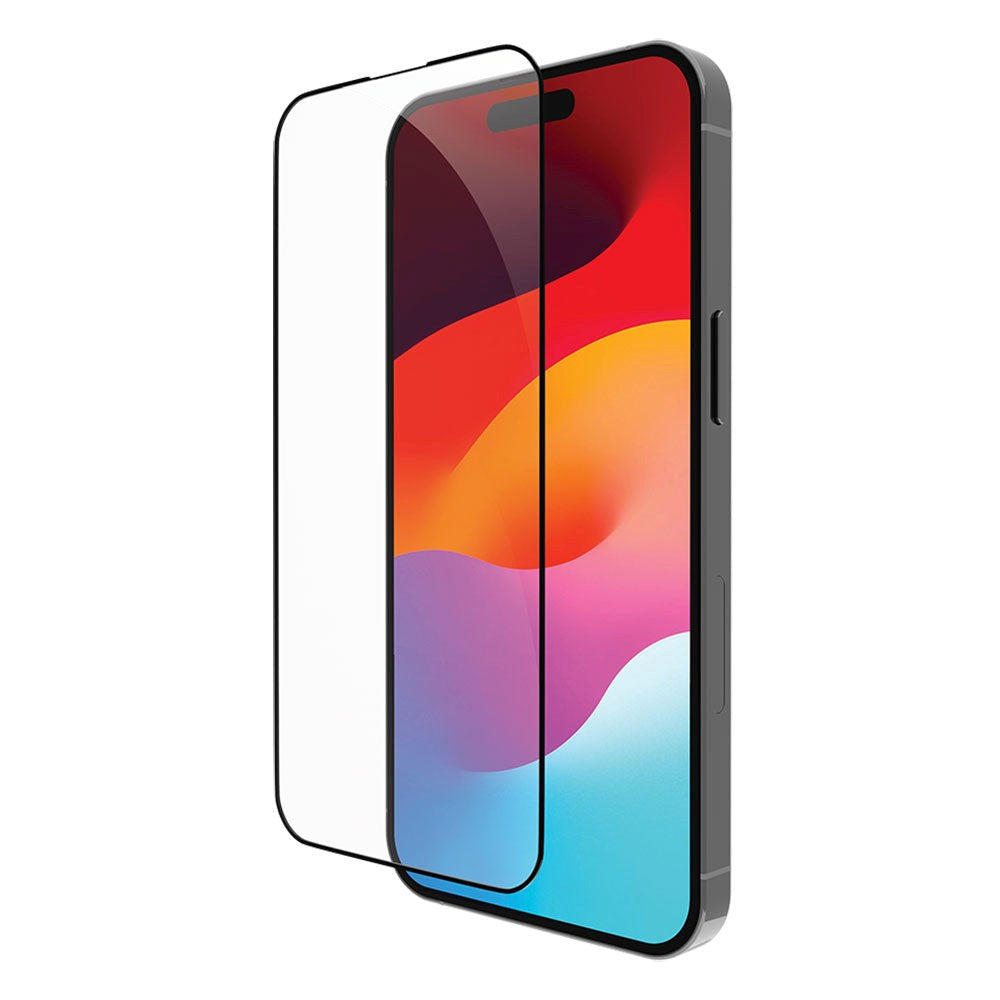 iPhone 15 dbramante1928 Eco-Shield Skærmbeskyttelse m. Installationsramme - Sort Kant