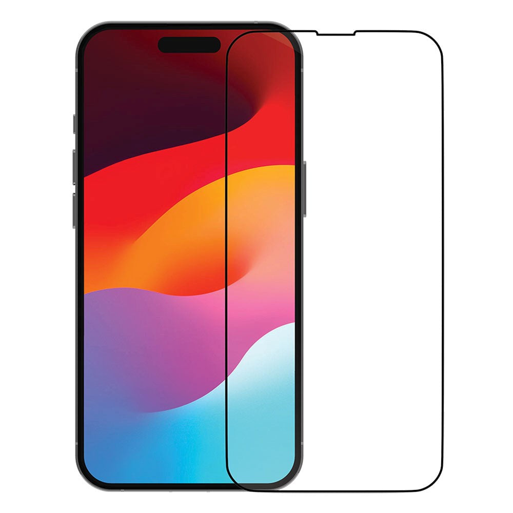 iPhone 15 dbramante1928 Eco-Shield Skærmbeskyttelse m. Installationsramme - Sort Kant