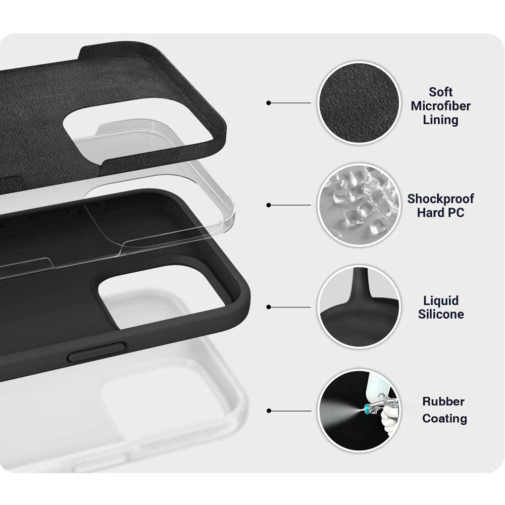 iPhone Air eSTUFF INFINITE ROME Case - Genbrugsmaterialer - Sort