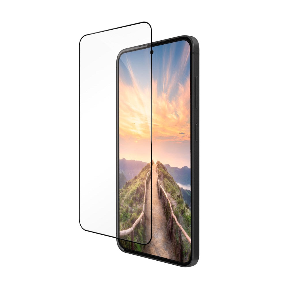 Samsung Galaxy S25 dbramante1928 Eco-Shield Skærmbeskyttelse m. Installationsramme - Sort Kant