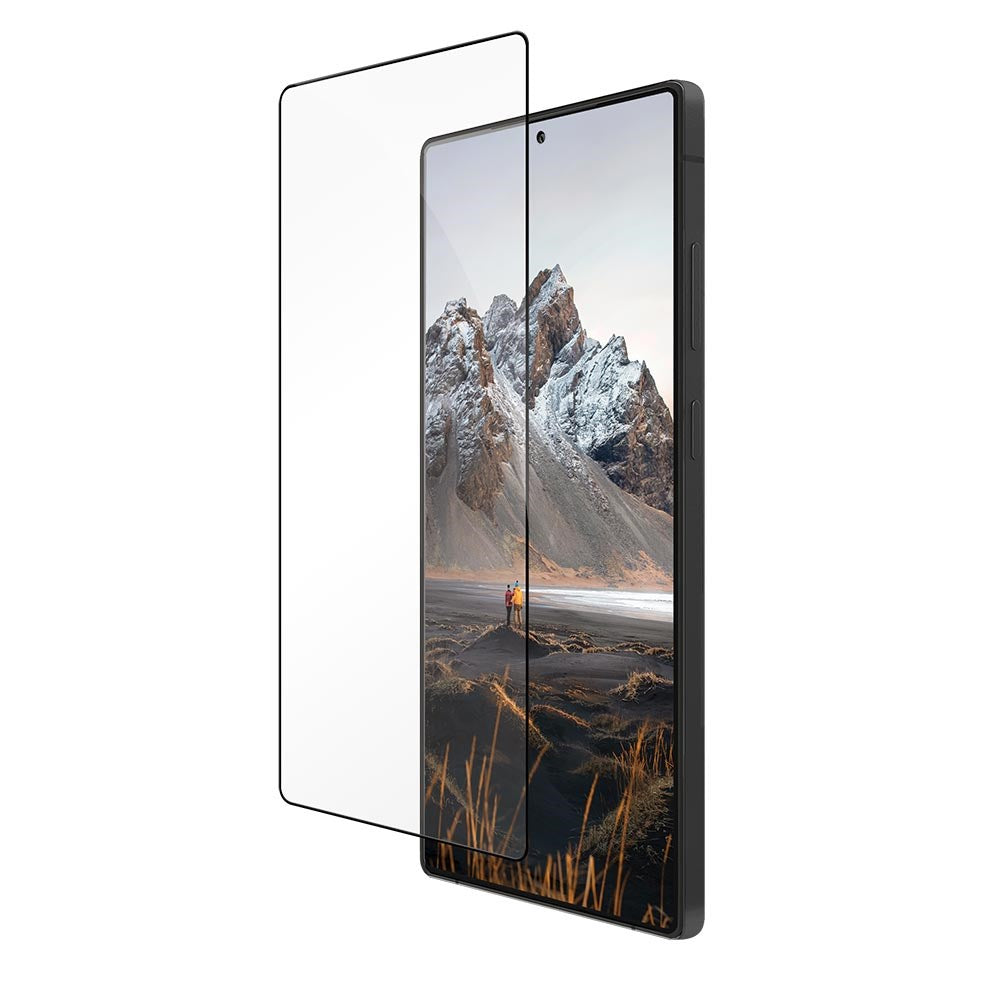 Samsung Galaxy S25 Ultra dbramante1928 Eco-Shield Skærmbeskyttelse m. Installationsramme - Sort Kant