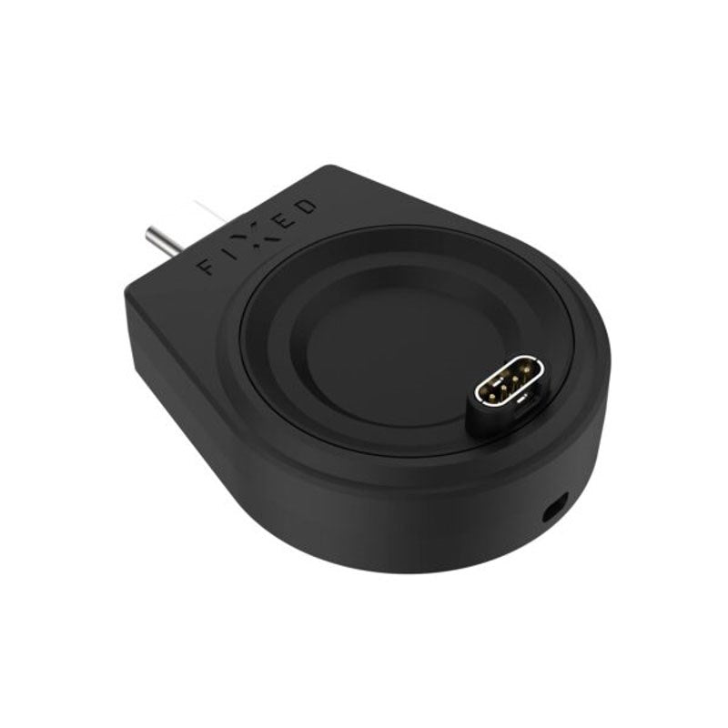Fixed Trådløs Oplader til Garmin Smartwatch - USB-C - Sort