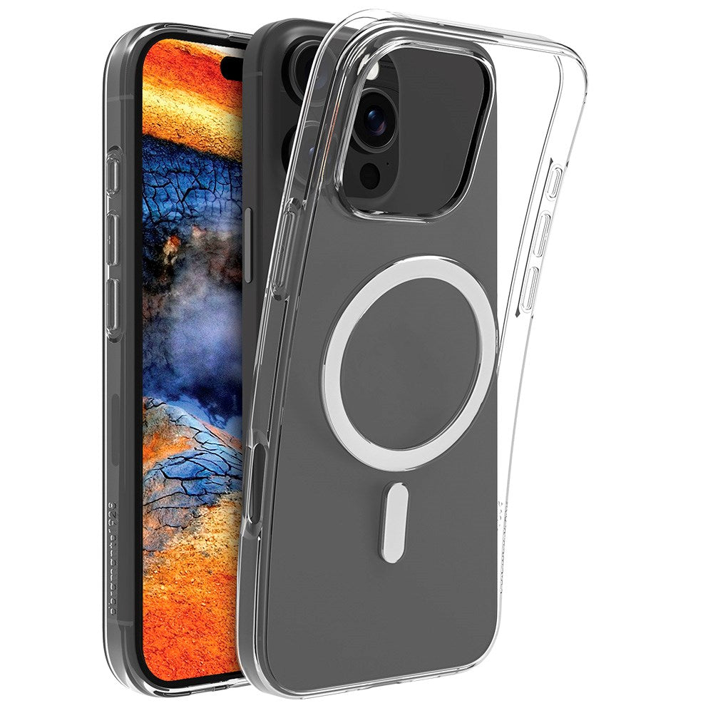 dbramante1928 iPhone 16 Pro Max Greenland Bagside Cover - 100% Genbrugsplast - MagSafe Kompatibel - Clear