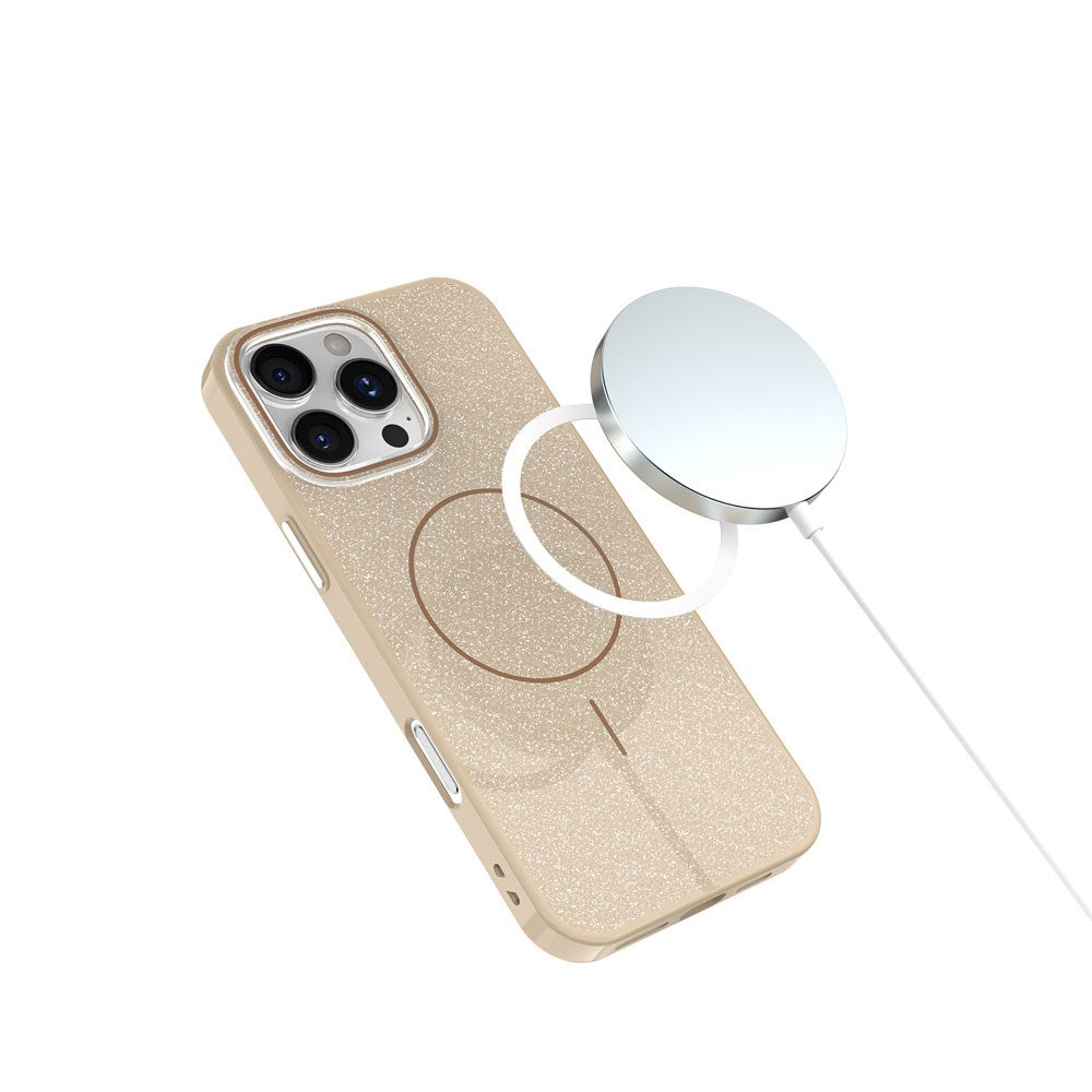 iPhone 17e / 16e TFO Glitter Thin Bagside Cover - MagSafe Kompatibel - Brun