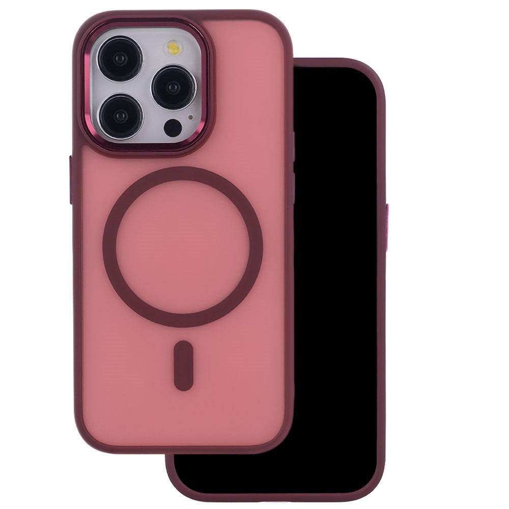 iPhone 17 TFO Frozen Hybrid Bagside Cover - MagSafe Kompatibel - Rød