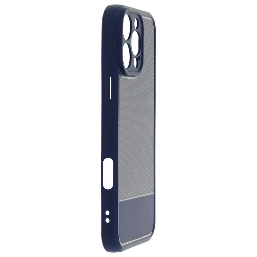 iPhone 17 Pro TFO Simple Carbon Bagside Cover - Blå