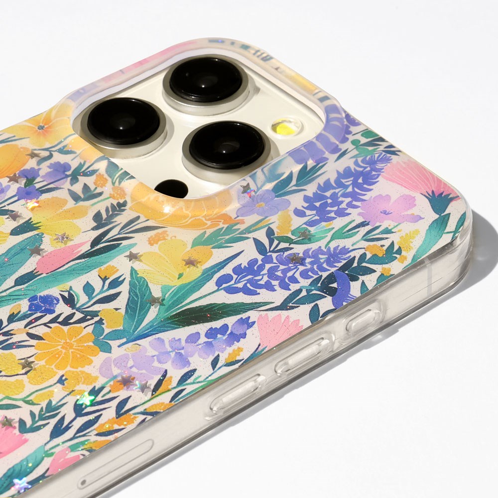 iPhone 17 Pro TFO Glow Glam Bagside Cover - Blomster