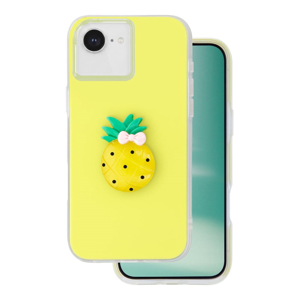 iPhone 17e / 16e TFO 3D Frugt Case - Ananas