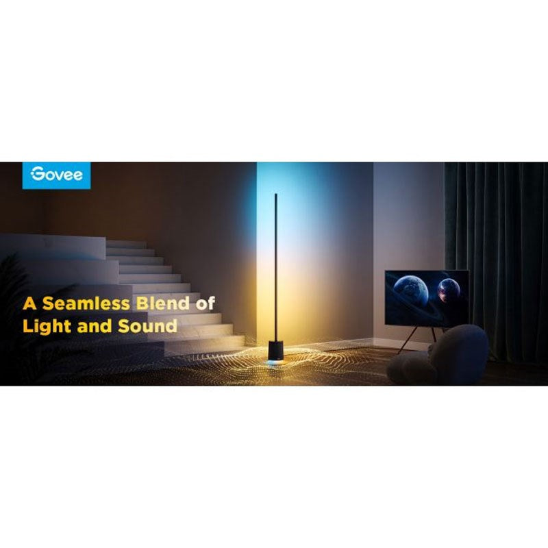Govee Floor Lamp Pro med Højtalerfunktion - Sort