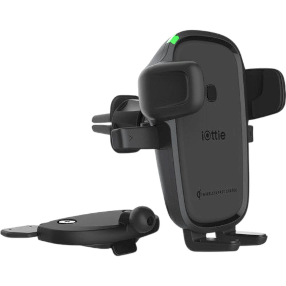 iOttie Mobilholder Til Ventilation / CD-Slot - Trådløs Opladning - Sort