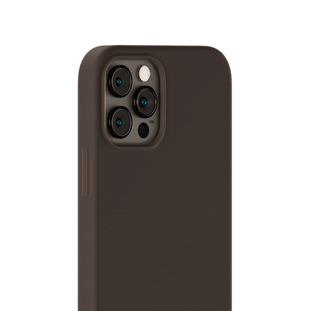 Holdit iPhone 12 / 12 Pro Soft Touch Silikone Cover - Chocolate