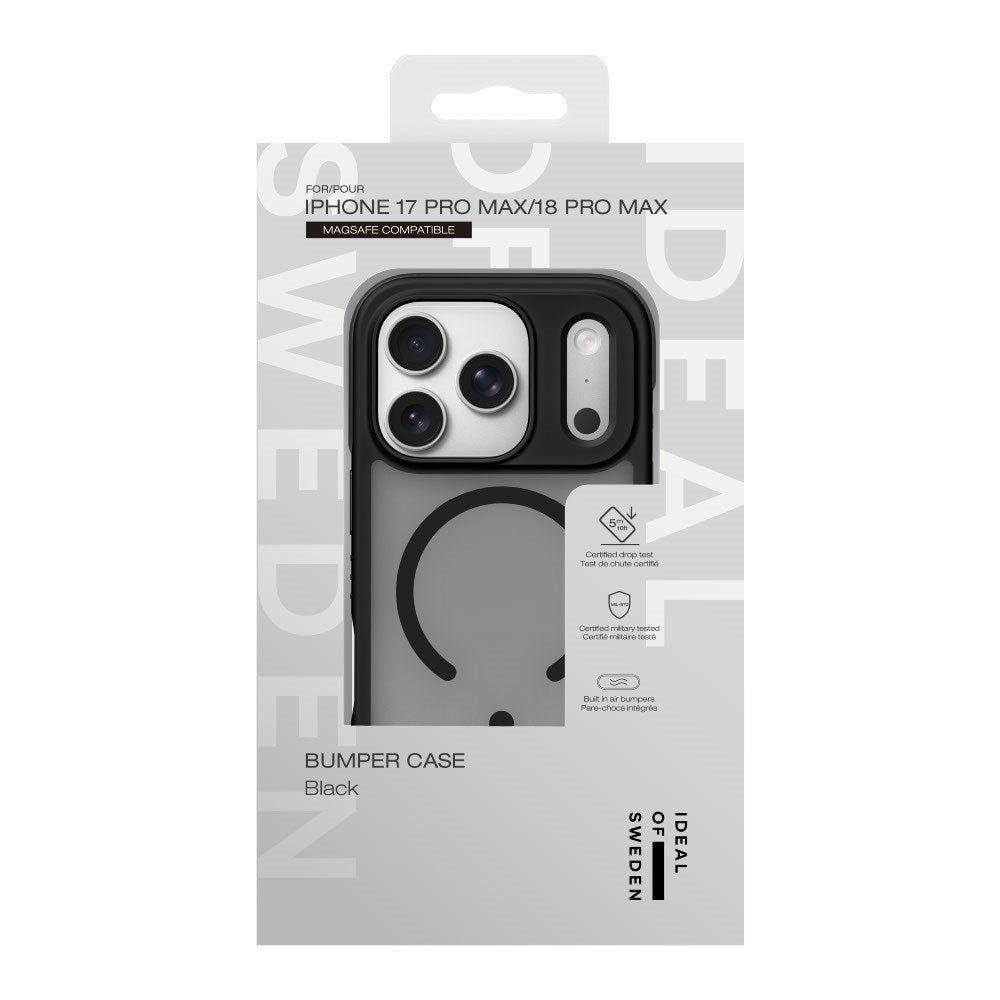 iPhone 18 Pro Max / 17 Pro Max iDeal Of Sweden Ideal Bumper Cover - MagSafe Kompatibel - Black