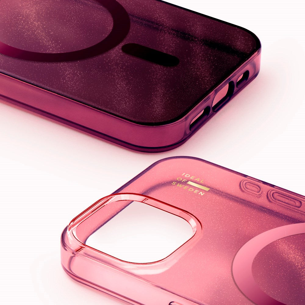 iPhone 17e / 16e / 15 / 14 / 13 iDeal Of Sweden Clear Cover - MagSafe Kompatibel - Cherry Lacquer
