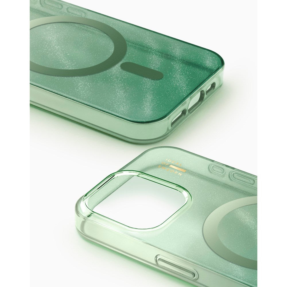 iPhone 15 Pro iDeal Of Sweden Clear Cover - MagSafe Kompatibel - Sage Green