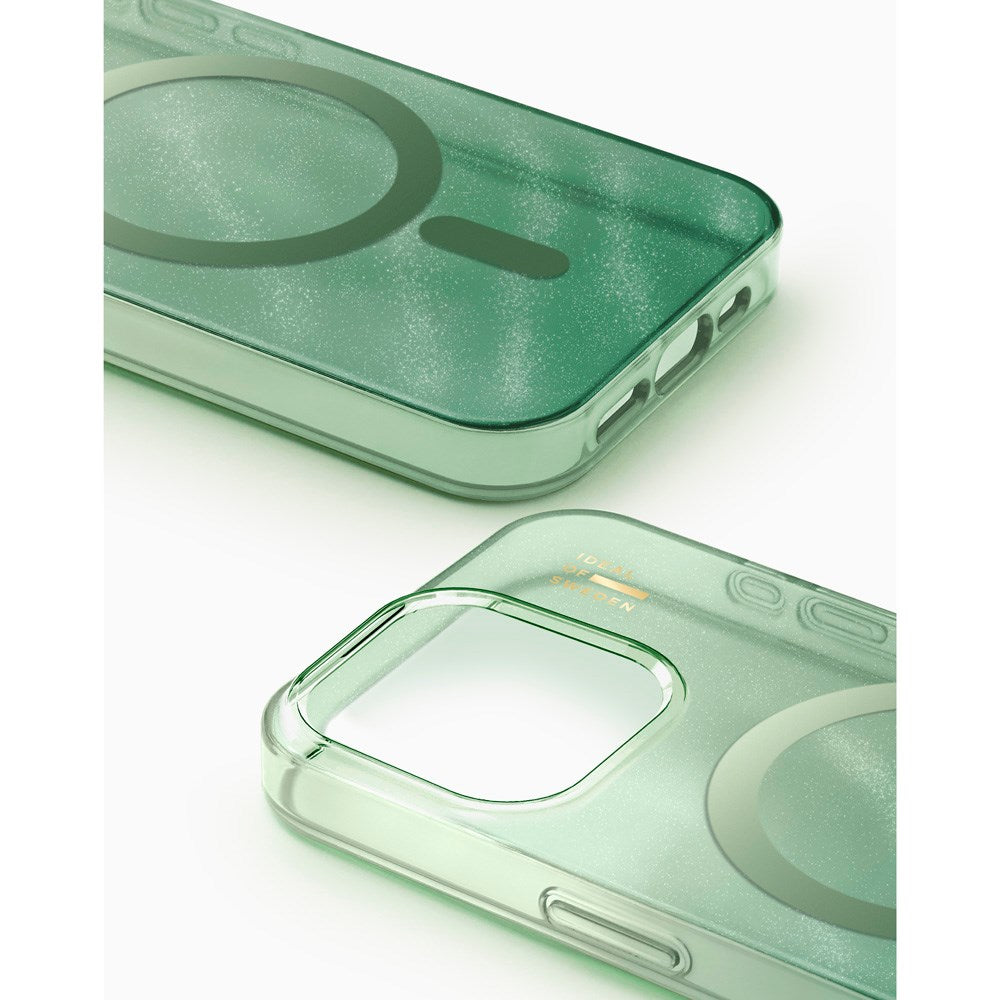 iPhone 15 Pro Max iDeal Of Sweden Clear Cover - MagSafe Kompatibel - Sage Green