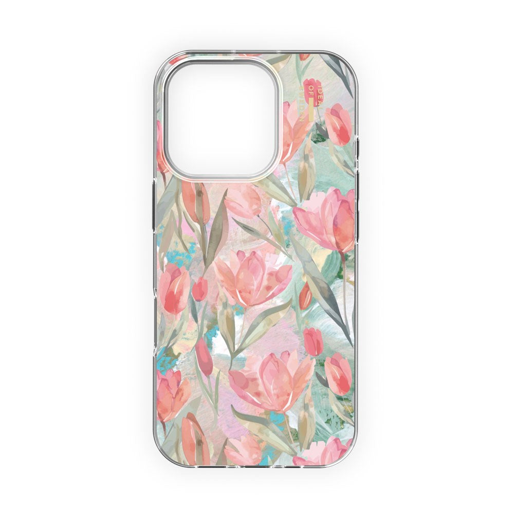 iPhone 16 Pro Max iDeal Of Sweden Clear Cover - MagSafe Kompatibel - Tulip Bloom