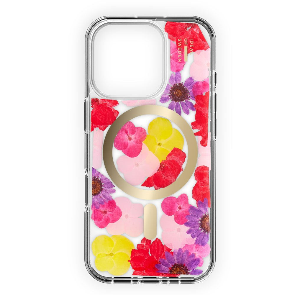 iPhone 16 Pro Max iDeal Of Sweden Clear Cover - MagSafe Kompatibel - Tropical Floral