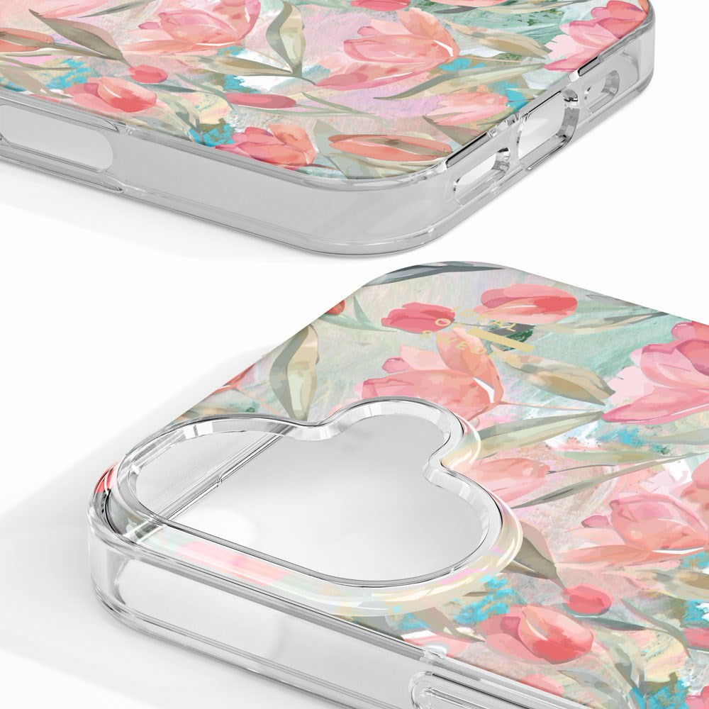iPhone 17 iDeal Of Sweden Clear Cover - MagSafe Kompatibel - Tulip Bloom