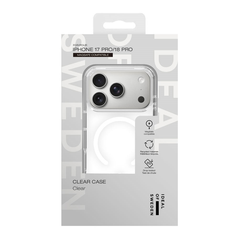 iPhone 18 Pro / 17 Pro iDeal Of Sweden Clear Cover - MagSafe Kompatibel - Clear