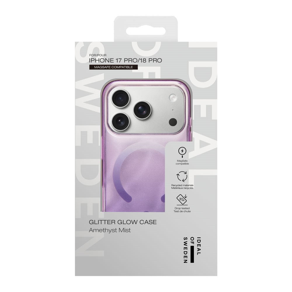 iPhone 18 Pro / 17 Pro iDeal Of Sweden Clear Cover - MagSafe Kompatibel - Amethyst Mist