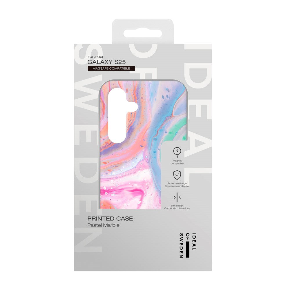 Samsung Galaxy S25 - iDeal Of Sweden Fashion Case - MagSafe Kompatibel - Pastel Marble