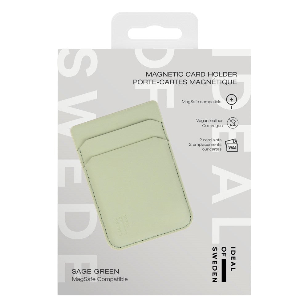 Magnetisk Kortholder fra iDeal Of Sweden - MagSafe Kompatibel - Sage Green