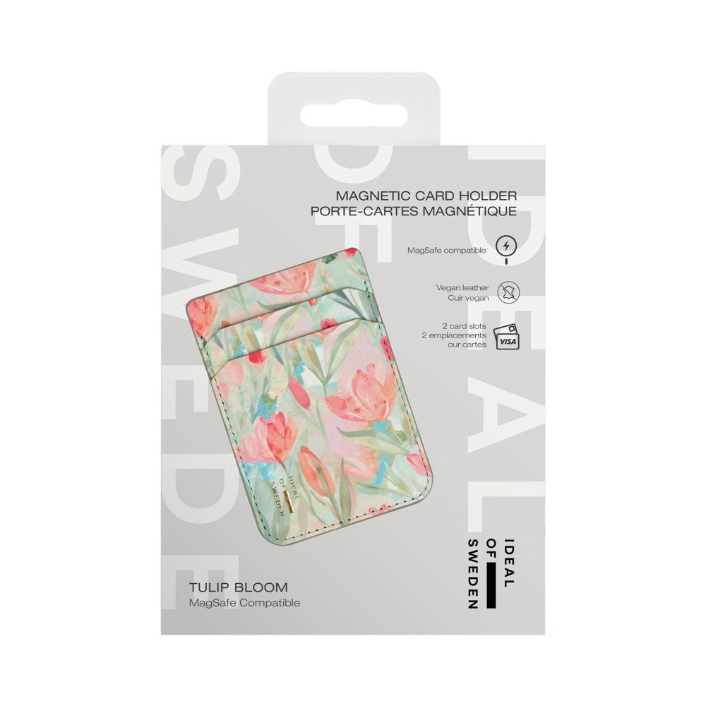 Magnetisk Kortholder fra iDeal Of Sweden - MagSafe Kompatibel - Tulip Bloom