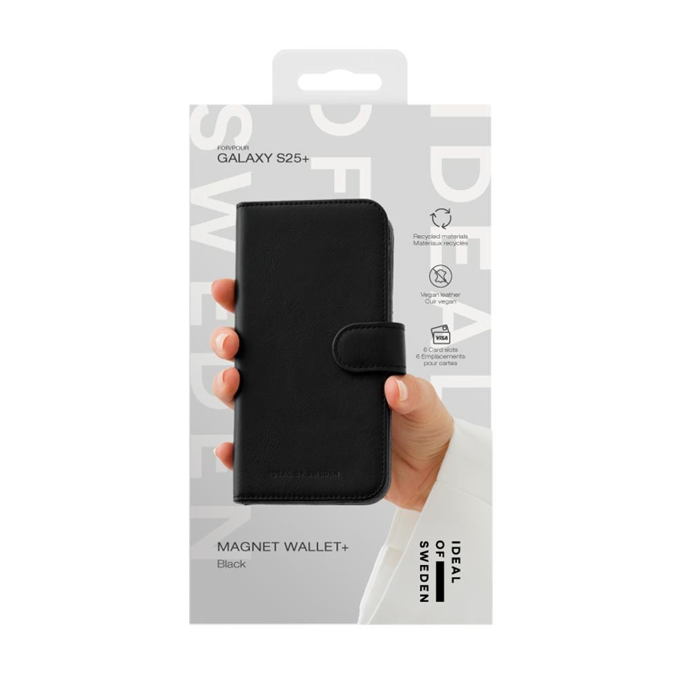 iDeal Of Sweden Samsung Galaxy S25 Magnet Wallet+ Flip Cover - Sort