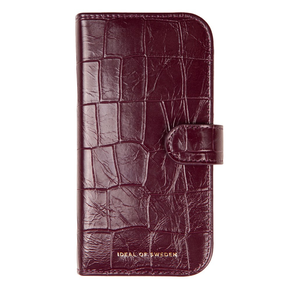 iPhone 18 Pro / 17 Pro iDeal Of Sweden Magnet Wallet+ Flip Cover - MagSafe Kompatibel - Fine Wine Croco