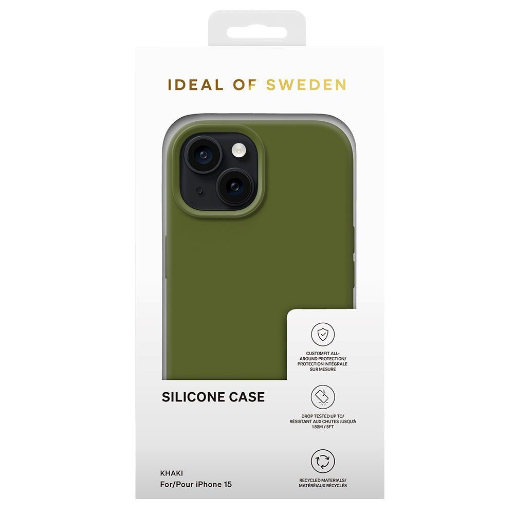 iDeal Of Sweden iPhone 15 Silikone Cover - Khaki