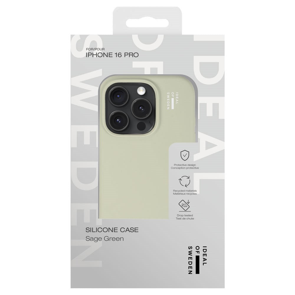 iPhone 16 Pro iDeal Of Sweden Silikone Cover - Sage Green