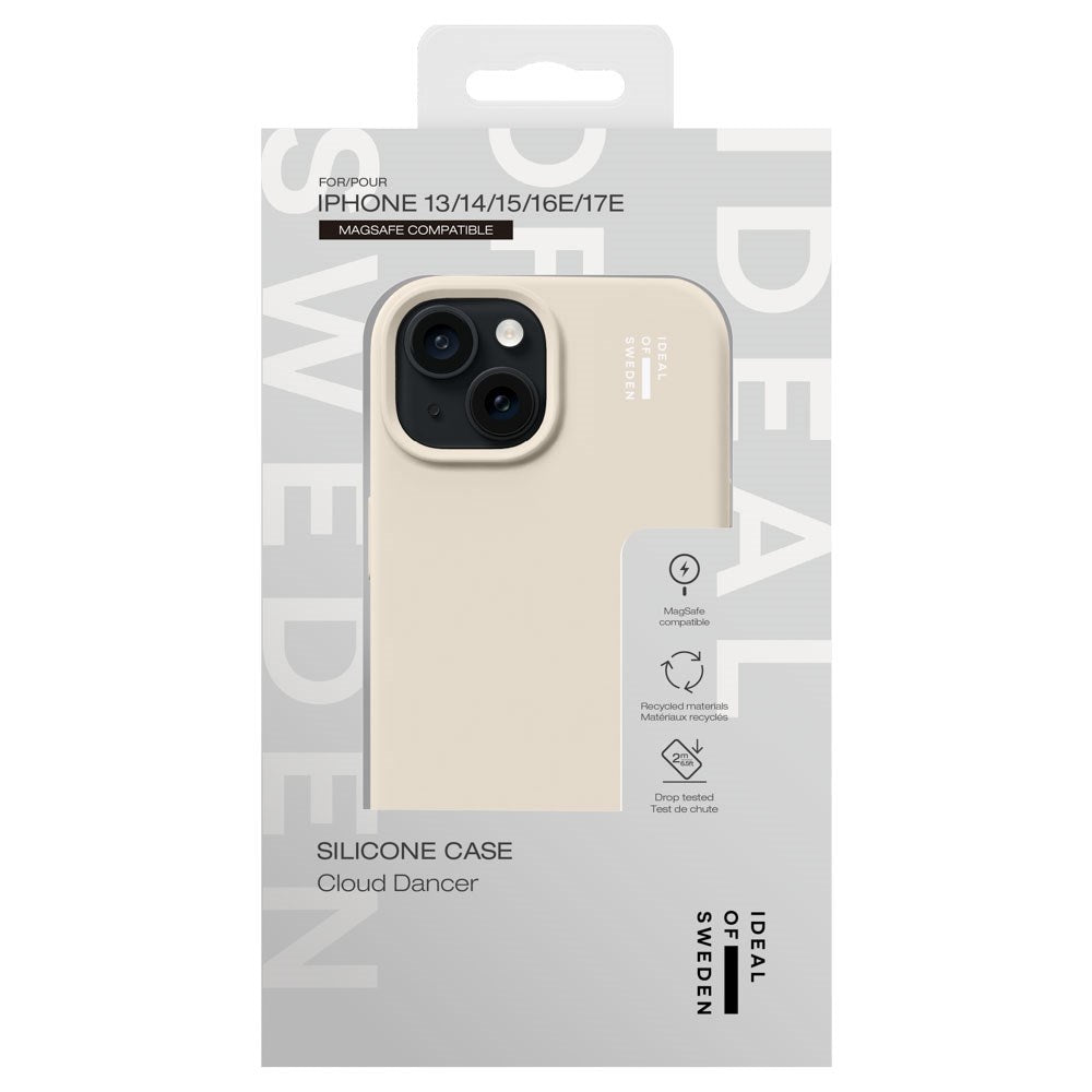 iPhone 17e / 16e / 15 / 14 / 13 iDeal Of Sweden Silikone Cover - MagSafe Kompatibel - Cloud Dancer